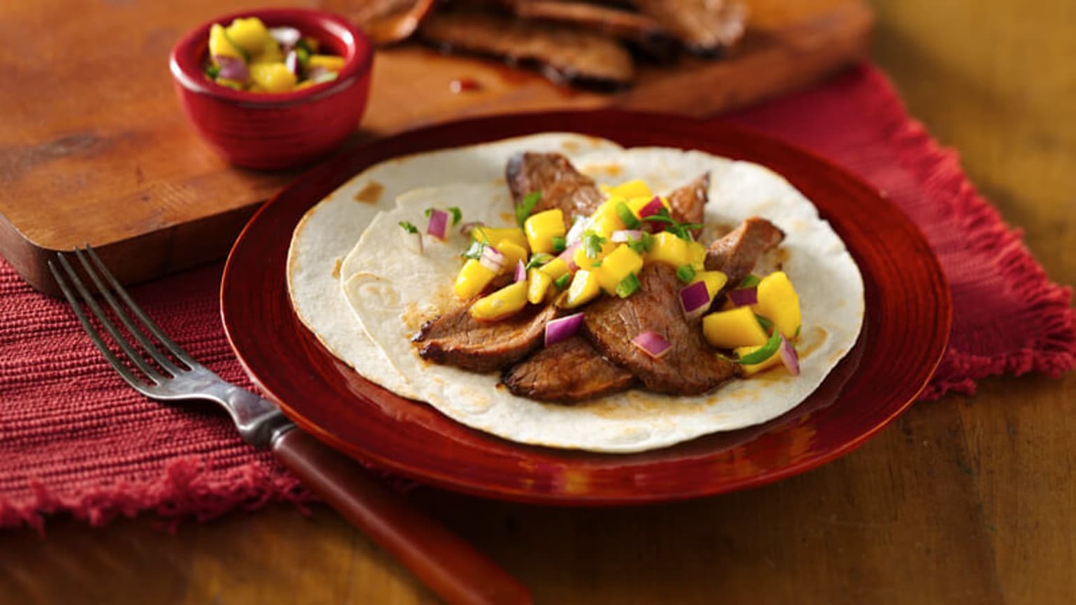 Flank Steak Tacos with Mango Salsa Recipe Old El Paso Old El Paso